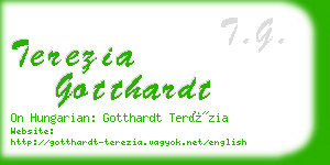 terezia gotthardt business card